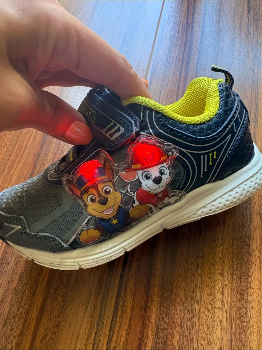 Paw Patrol Gray and Yellow Kids Sneaker Shoes